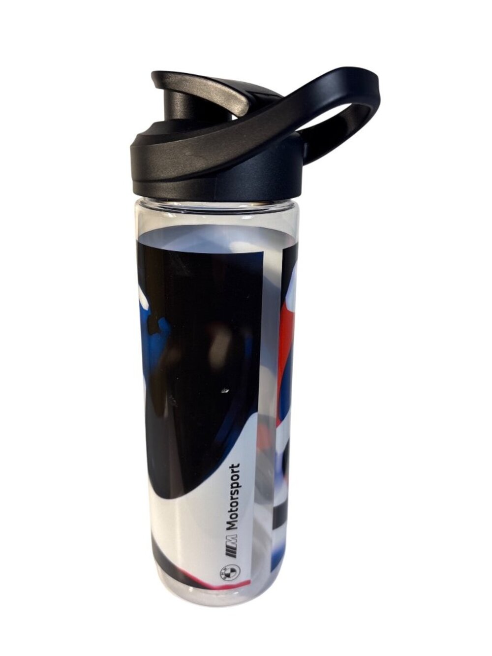 BMW M Motorsport Water Bottle BPA Free Plastic With Flip Lid & Handle EUC